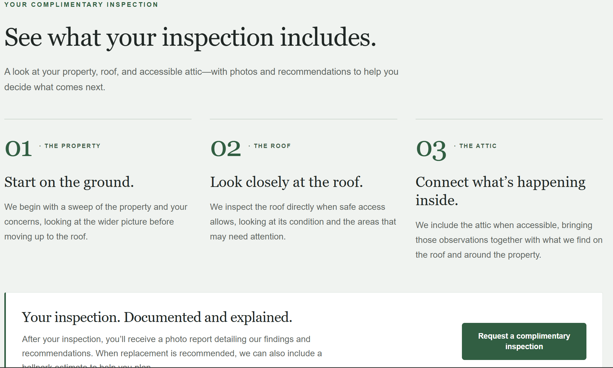 Forest Ridge Roofing website design